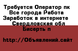 Требуется Оператор пк - Все города Работа » Заработок в интернете   . Свердловская обл.,Бисерть п.